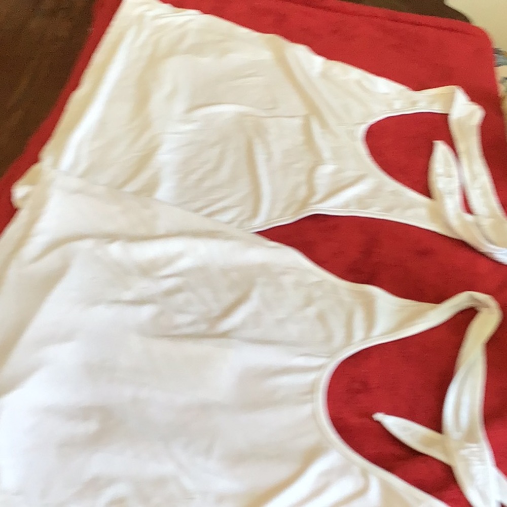 Two halter tops